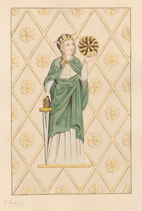 Buntglasfenster der Heiligen Katharina aus der Kirche von Heston
