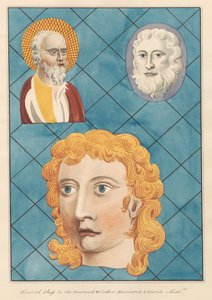 Buntglas im Ostfenster der Hanworth Kirche