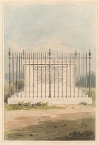 Die Umgebung von London: Grab von George Earl of Macartney, aus dem Kirchhof von Chiswick