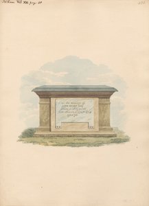 Grab von John Evans aus der Kirche von Feltham