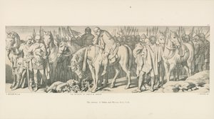 Der Rückzug von Edwin und Morcar aus York von Daniel Maclise