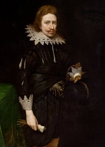Detail des Porträts von William Cavendish, 1624 (Detail)