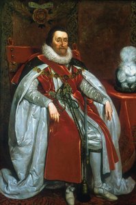 James I., König von England und Schottland, 1621 von Daniel Mytens