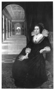 Porträt von Aletheia, Frau von Thomas Howard von Daniel Mytens