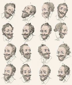 König Heinrich IV. von Frankreich (1553-1610) in „Essays über Physiognomie, entworfen zur Förderung der Kenntnis und Liebe der Menschheit“ von John Caspar Lavater - Gravur nach Daniel Chodowiecki