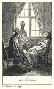 Lesen von Daniel Nikolaus (after) Chodowiecki