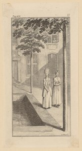 Alexander beobachtet Tine aus dem Fenster von Daniel Nikolaus Chodowiecki