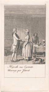 Beweggründe zur Heirat und ihre Folgen. Bl. 3 von Daniel Nikolaus Chodowiecki