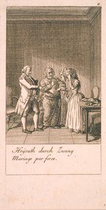 Beweggründe zur Heirat und ihre Folgen. Bl. 7 von Daniel Nikolaus Chodowiecki