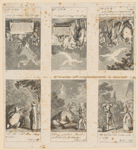 Blätter 4-9 zu Shakespeares „Sturm“ von Daniel Nikolaus Chodowiecki