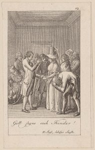 Blatt 12 zu Aug. von Kotzebues "Die Indianer in England" von Daniel Nikolaus Chodowiecki