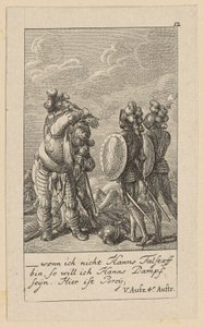 Blatt 12 zu Shakespeares „König Heinrich der Vierte“ von Daniel Nikolaus Chodowiecki