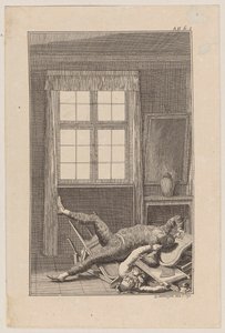 Blatt 2 zu Ewalds Schauspiel "Harlekin Patriot" von Daniel Nikolaus Chodowiecki