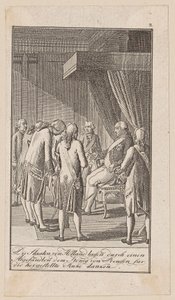 Blatt 3 der "Darstellungen aus der neuen Geschichte" von Daniel Nikolaus Chodowiecki
