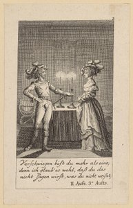 Blatt 3 zu Shakespeares „König Heinrich der Vierte“ von Daniel Nikolaus Chodowiecki