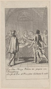 Blatt 4 der Folge „Mittlere und neuere Geschichte“ von Daniel Nikolaus Chodowiecki