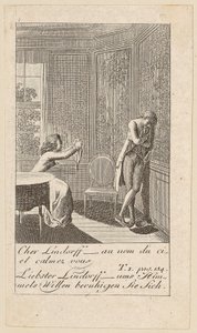 Blatt 4 zu „Karoline von Lichtfield“ von Daniel Nikolaus Chodowiecki
