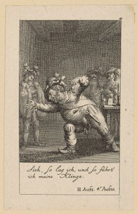 Blatt 4 zu Shakespeares „König Heinrich der Vierte“ von Daniel Nikolaus Chodowiecki