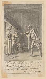 Blatt 6 zu Schillers „Cabale und Liebe“ von Daniel Nikolaus Chodowiecki