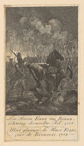 Blatt 7 der „Brandenburgischen Kriegsszenen“ von Daniel Nikolaus Chodowiecki