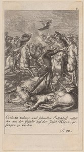 Blatt 8 der Folge "Brandenburgische Geschichte" von Daniel Nikolaus Chodowiecki
