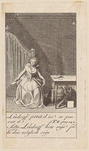 Blatt 8 zu „Karoline von Lichtfield“ von Daniel Nikolaus Chodowiecki