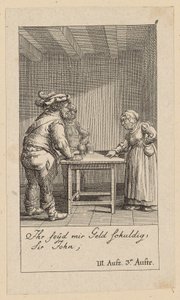 Blatt 8 zu Shakespeares „König Heinrich der Vierte“ von Daniel Nikolaus Chodowiecki