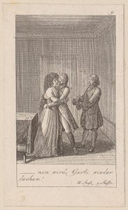 Blatt 9 zu Aug. von Kotzebues "Die Indianer in England" von Daniel Nikolaus Chodowiecki