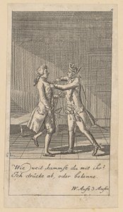 Blatt 9 zu Schillers „Cabale und Liebe“ von Daniel Nikolaus Chodowiecki