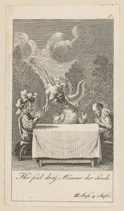 Blatt 9 zu Shakespeares "Sturm" von Daniel Nikolaus Chodowiecki