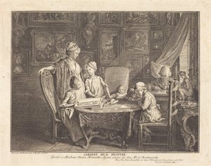 Das Kabinett eines Malers von Daniel Nikolaus Chodowiecki