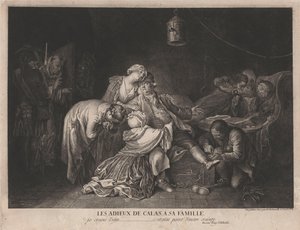 Der Abschied Calas von seiner Familie von Daniel Nikolaus Chodowiecki