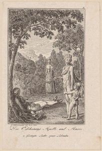 Erscheinung Apollos und Amors von Daniel Nikolaus Chodowiecki