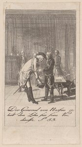 General von Nassau erhält den Lohn für seine Verdienste von Daniel Nikolaus Chodowiecki