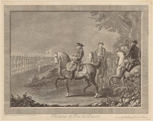 König Friedrich II. von Preußen, Wachtparade in Potsdam