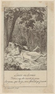 Die schlafende Laure von Daniel Nikolaus Chodowiecki
