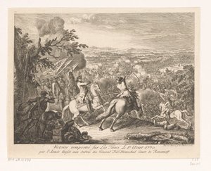 Sieg von General Rumjanzew in der Schlacht bei Cahul, 1770 (Victoire remportée sur les Turces Le 1.r Aout 1770 par l
