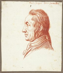 Porträtkopf eines Mannes im Profil