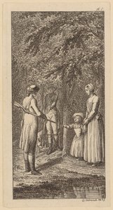 Titelkupfer zu Theodor Gottfried Hippels "Lebensläufe", zweiter Teil, Berlin 1799 von Daniel Nikolaus Chodowiecki