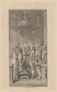 Titelkupfer zum Ritterroman "Palmerin von Oliva"