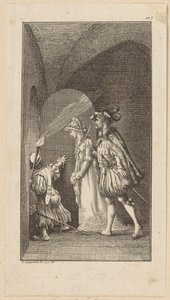 Titelkupfer zum Ritterroman „Der Falke“ von Daniel Nikolaus Chodowiecki