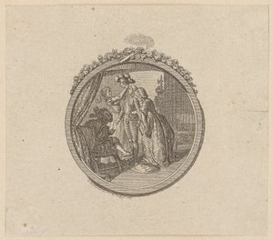 Titelvignette zum Ritterroman „Palmerin von Oliva“ von Daniel Nikolaus Chodowiecki