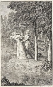 Titelblatt für „Monatliche Zeitschrift für Damen aus Leipzig für 1794“ von Daniel Nikolaus Chodowiecki