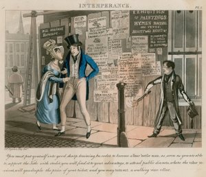 Unmäßigkeit; Karikatur veröffentlicht 1828