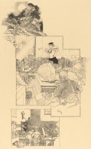 Auf den Spuren von Don Quijote, vor 1896 von Daniel Urrabieta Vierge