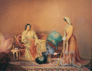 Phanariotische Griechische Damen von Daniel Valentine Rivière