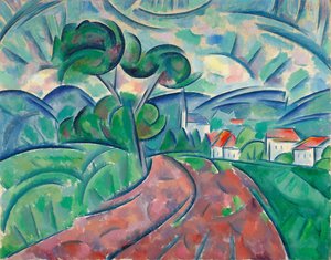 Der Weg zum Dorf, ca. 1908-1912 von Daniel Vladimir Baranoff Rossine