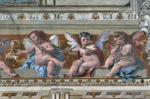 Musizierende Engel und Putti