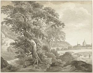 Landschaft nach Ruisdael von Daniël Dupré