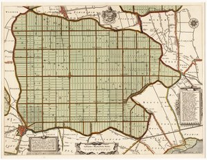 Beemsterlants Caerte, Historische Karte von Beemster, Niederlande